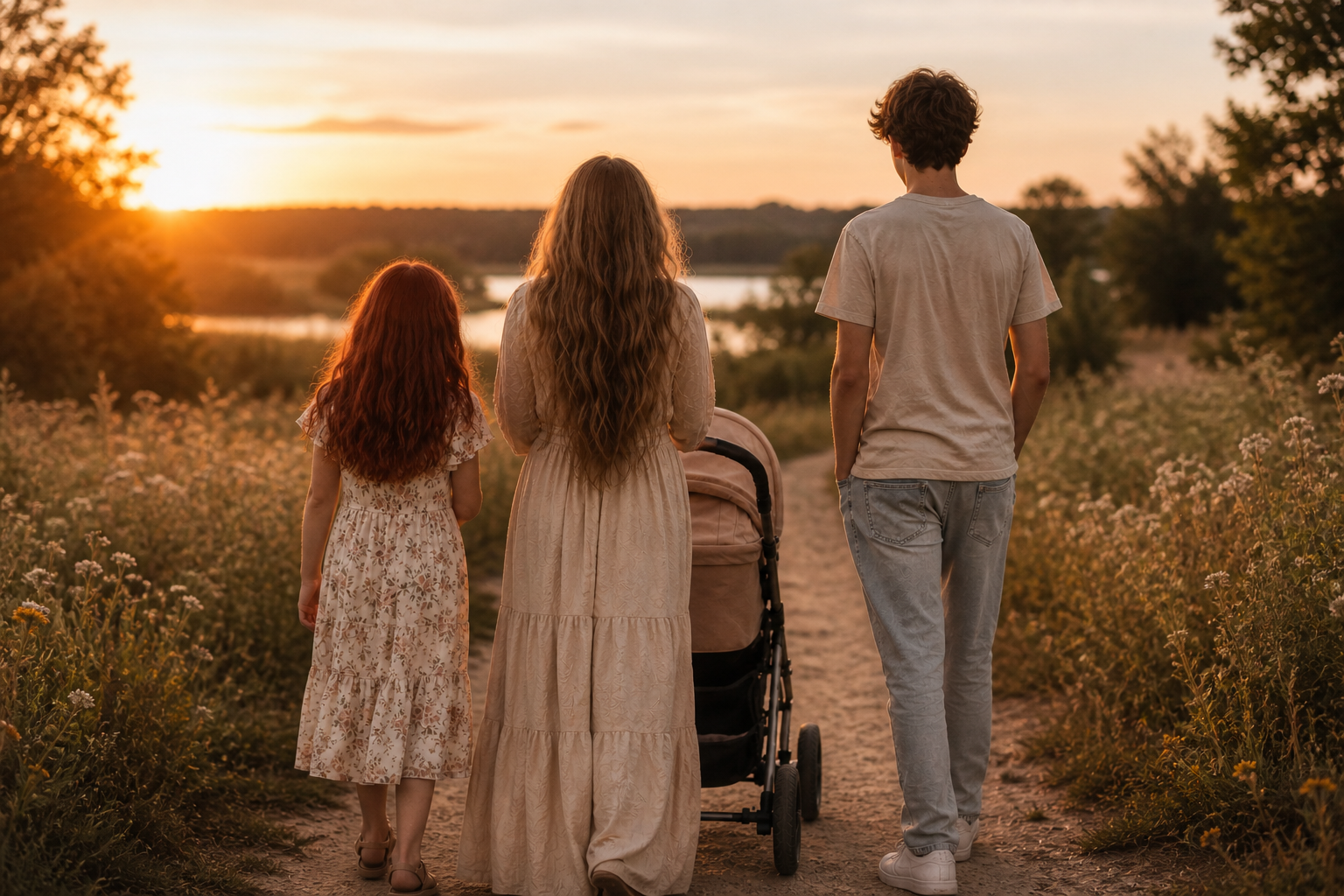motherhood blog featuring a mom and her children outdoors